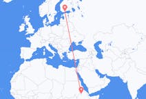 Flights from Gondar to Helsinki