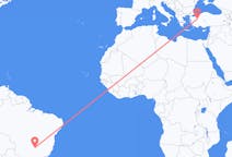 Flights from Uberlândia to Kütahya