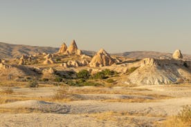 Photo of Cappadocia that is known around the world as one of the best places to fly with hot air balloons. Goreme, Cappadocia, Turkey.