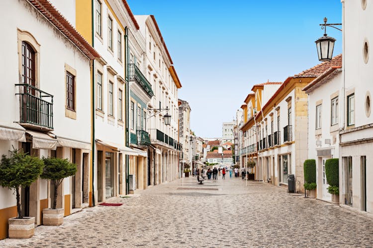Photo of Tomar city center, Santarem District in Portugal.