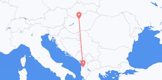 Flüge von Albanien nach Ungarn