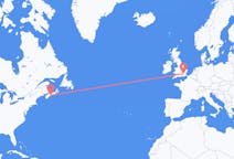 Flyreiser fra Halifax, til London