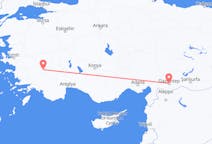 Vluchten van Gaziantep, Turkije naar Denizli, Turkije