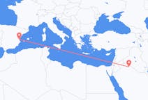 Flyreiser fra Arar, Saudi-Arabia til Valencia, Spania