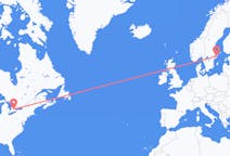 从滑鐵盧飞往斯德哥尔摩的航班