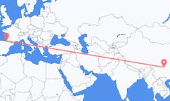Flyreiser fra Luzhou, Kina til San Sebastian, Spania