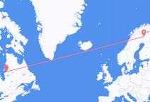 Flug frá Kuujjuarapik, Kanada til Kolara, Finnlandi