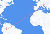 Flug frá Leticia, Amazonas, Kólumbíu til Ancona, Ítalíu