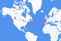 Flyreiser fra Castlegar, Britisk Colombia, Canada til Malaga, Spania