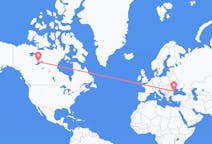 Flyrejser fra Yellowknife, Canada til Constanta, Rumænien