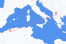 Vluchten van Tiaret, Algerije naar Ohrid, Noord-Macedonië