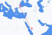 Flyreiser fra Al Bahah, til Istanbul