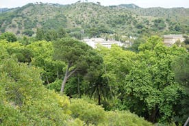 Scenic aerial view of the Agbar Tower in Barcelona in Spain.