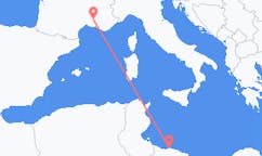 リビアのトリポリから、フランスのアヴィニョンまでのフライト