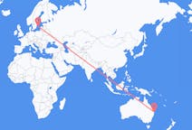 Flyreiser fra Gold Coast, Australia til Visby, Sverige