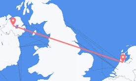 Flights from the Netherlands to Northern Ireland