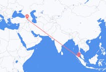 Flyreiser fra Medan, Indonesia til Iğdır, Tyrkia