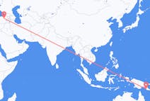 Flyg från Port Moresby till Erzurum