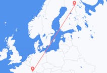 Flyrejser fra Kuusamo til Mulhouse