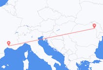 Flug frá Iași, Rúmeníu til Nimes, Frakklandi