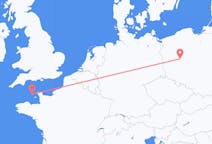 Flyrejser fra Poznan til Guernsey