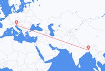 Flyrejser fra Dhaka til Trieste
