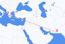 出发地 巴基斯坦土爾巴特目的地 希腊普雷韋扎的航班