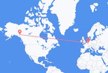 Flyrejser fra Whitehorse, Canada til Duesseldorf, Tyskland