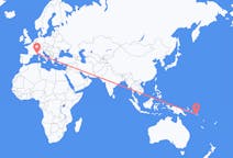 Flyrejser fra Honiara til Nice