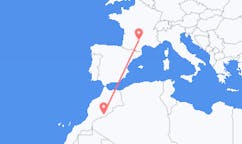 Flug frá Zagora, Marokkó til Rodez, Frakklandi