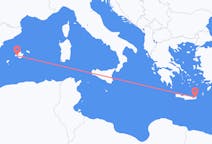 Flyrejser fra Sitia til Palma