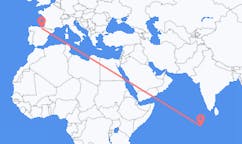 Flyreiser fra Kooddoo, Maldivene til Vitoria, Spania