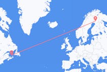 Flug frá Les Îles-de-la-Madeleine, Quebec, Kanada til Rovaniemi, Finnlandi