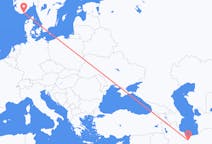 Flights from Tehran to Kristiansand