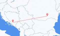 Flyreiser fra Mostar, til București