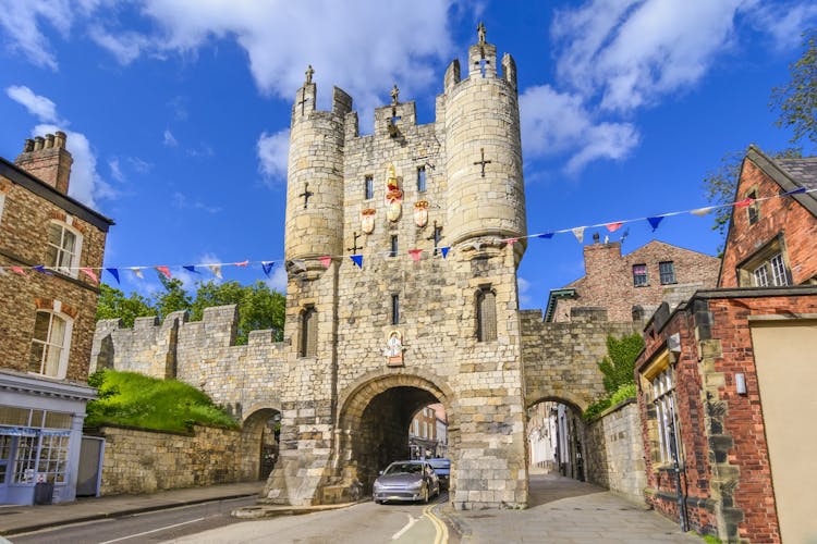 Photo of Micklegate - old medieval gate of York, Yorshire, England, UK.