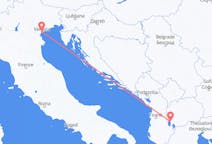 Lennot Ohridista Venetsiaan