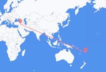 Flüge von Kadavu, Fidschi nach Diyarbakir, die Türkei