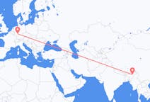 Lennot Jorhatista, Intia Frankfurtiin, Saksa