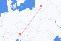 Flyg från Kaunas, Litauen till Klagenfurt, Österrike