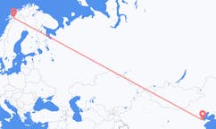 Lennot Dongyingista, Kiina Narvikiin, Norja