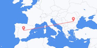 Flyreiser fra Spania til Romania
