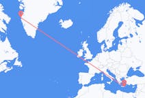 그리스 시티아에서 출발해 그린란드 시시미우트에게(으)로 가는 항공편