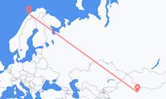 Flug frá Dunhuang, Kína til Tromsø, Noregi