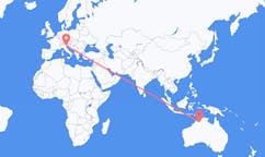 Flyreiser fra Kununurra, Australia til Venezia, Italia