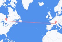 Flyreiser fra Timmins, Canada til Torino, Italia
