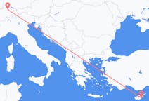 Flyg från Larnaca till Zürich