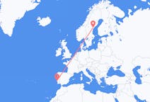 Flyreiser fra Sollefteå, til Lisboa