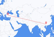 Lennot Liuzhousta, Kiina Eskişehiriin, Turkki