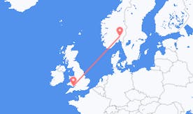 Flights from Norway to Wales